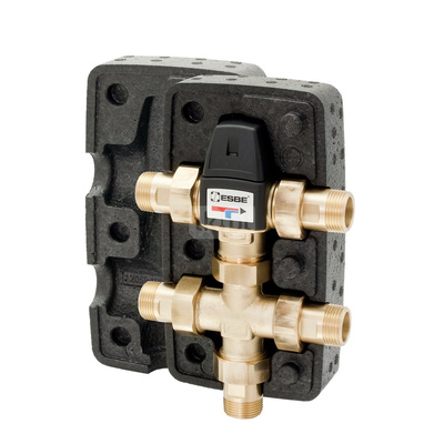 Zawór regulacyjny termostatyczny do wody ciepłej ESBE VTR322 G1+R3/4 20-1,6 mosiądz, DN 20, zakres temp. 50-75'C, Kvs 1.6 m3/h
