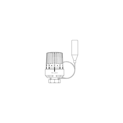 Termostat Uni LH, 7-28 C, 0* 1-5, z czujnikiem zdalnym 5 m, biały