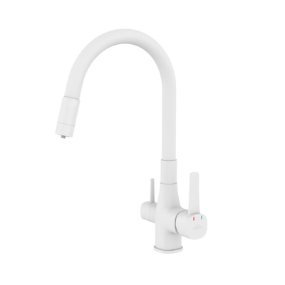 BATERIA ZLEWOZMYWAKOWA Z FILTREM GLAMOUR INVENA TREND, BIAŁA