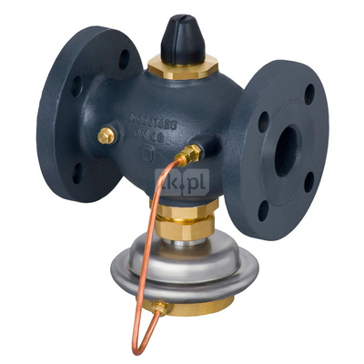 Regulator różnicy ciśnień z ograniczeniem przepływu AVPB-F PN25 40/16 0,5 koł. pow.