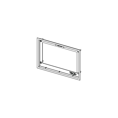 TECEloop - Ramka maskująca z metalu szczotkowana