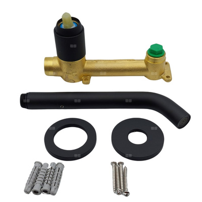 Bateria do kompl. baterii podtynkowej umywalkowej, czarny