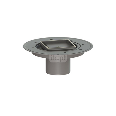 Kratka KESSEL Variofix kwadratowa ze stalowai nierdzewnej 110x110mm do wpustu