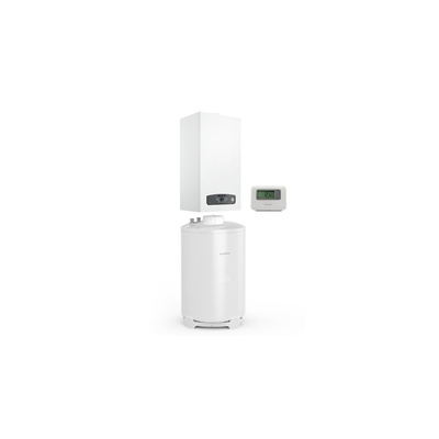 Pakiet kotła jednofunkcyjnego kondensacyjnego z zasobnikiem CARES INOX OPTIMUM PACK 24