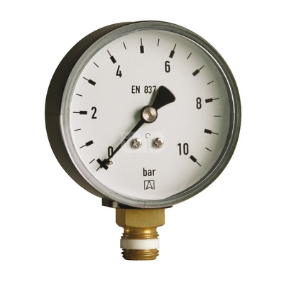 Manometr z rurką Bourdona AFRISO RF standardowy 0/1,6 bar G1/8B radialne fi 40 mm, kl. 1.6%