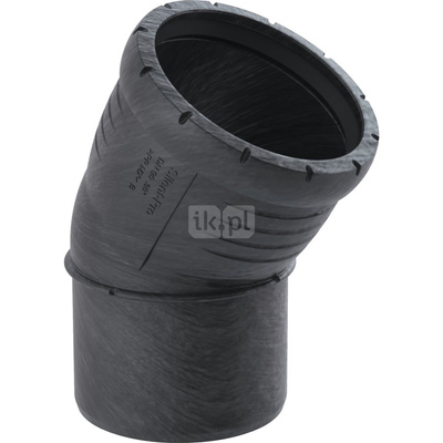 Kolano 30' GEBERIT Silent-Pro, PP mx, 110 mm (mufa wciskowa x końcówka wciskowa)