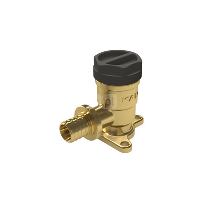 Kolano ścienne mosiężne z uszami GW ultraLINE - 16 Rp1/2" L = 41 mm