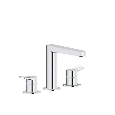 MALAGA CHROM bateria umywalkowa 3-otworowa stojąca