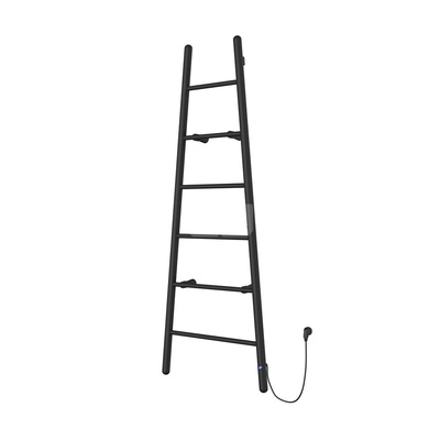 Grzejnik elektryczny (suszarka) INSTAL-PROJEKT ESCADA ELECTRO, wym. 1600/600 mm, kolor czarny mat,  moc 170 W