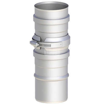 Rura dł. 150mm z zaworem zwrotnym 80 mm