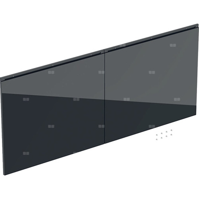 Zestaw frontów szuflad do dolnej szafki pod umywalkę GEBERIT Acanto, kol. czarny matowy