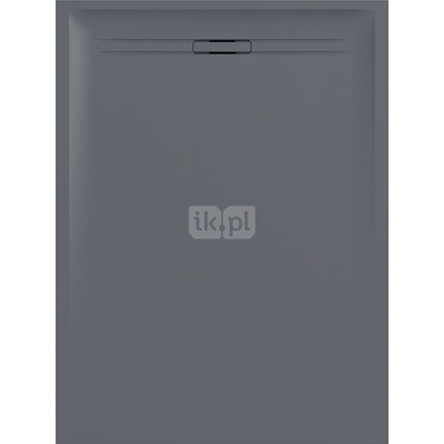 Brodzik prostokątny Geberit Sestra: 140x70x4cm, Grafit / Struktura łupka