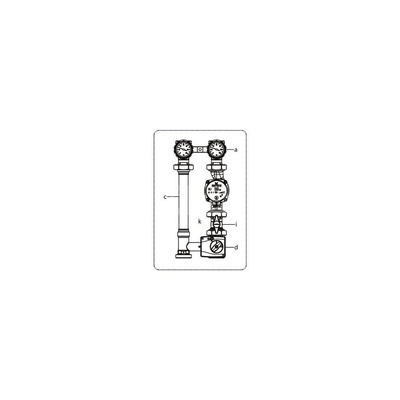Regumat M3-180, DN 32, z pompą Grundfos ALPHA 2.1 32-60, z kulowym zaworem pompowym