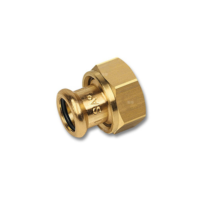 Półśrubunek SANHA PURAPRESS dwuczęściowy, Cu, 15 mm x 3/8'' (zw x nz)