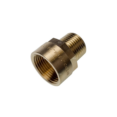 Nypel SANHA PURAFIT redukcja, mosiądz, 3/8'' x 3/4'' (GW x GZ)