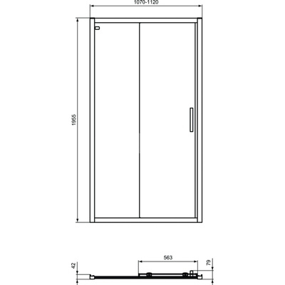 CONNECT 2 DRZWI PRZES. 110 TRANSP SIL.BR