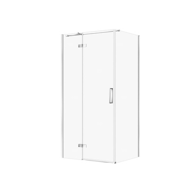 KABINA PRYSZNICOWA CITY Z ZAWIASAMI CHROM 100X80X195 LEWA TRANSP