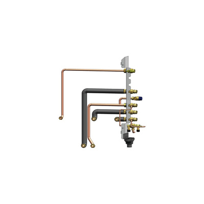 Rama montażowa z kompletem zaworów wyjście prawe