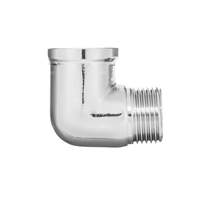 Kolanko nakrętno-wkrętne chromowane, GW/GZ