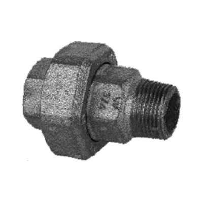 Śrubunek płaski czarny 331, dwuzłączka prosta