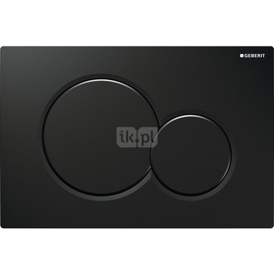 Przycisk uruchamiający Geberit Sigma01, przedni, czarny RAL 9005, okrągły