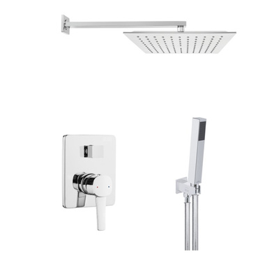 Zestaw podtynkowa z baterią podtynkową 2-funkcyjną Glamour chrom