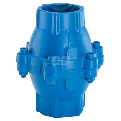 Zawór zwrotny gwintowany wew., zamknięcie membranowe, typ 207, Pnom 1,6 MPa, 1 1/4"