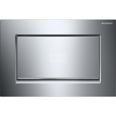 Przycisk uruchamiający Geberit Sigma10 1M, przedni, chrom bł-chrom szczot.-chrom bł., prostokątny