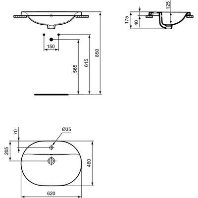 CONNECT UMYWALKA 62X46 OVAL