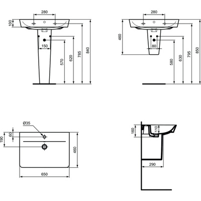 CONNECT AIR UMYWALKA 65X46 CUBE