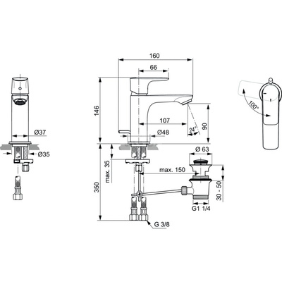 CONNECT AIR BATERIA UMYWALKOWA SLM CH3 GLD