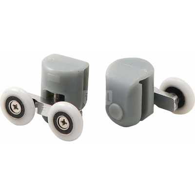 Rolki górne podwójne do szyb 5 mm, fi 25 mm (2 szt.)