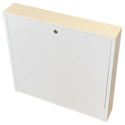 Szafka natynkowa do rozdzielaczy 845x580x110 (11-12 sekcji), RAL 9003 biała