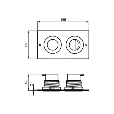 SEPTA PRO P2 PNEUMA. PRZYCISKI SPŁUK.
