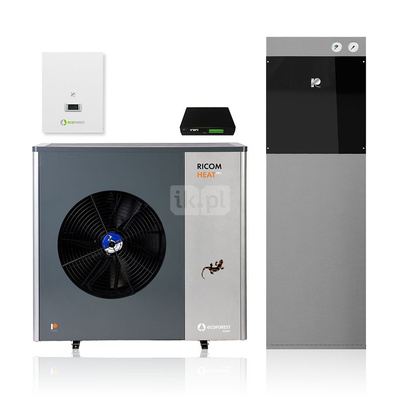 Pompa ciepła ecoAIR T 3-18 PRO, monoblok, 3-F, sterownik (CM) + ECO SMART EASYNET + Szafa Hydrauliczna Ricom Hydra do ecoAIR PRO