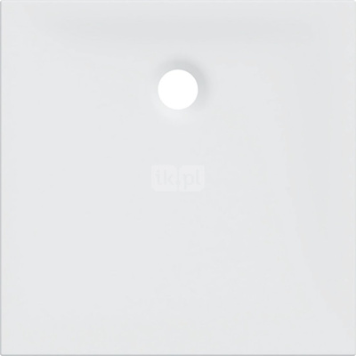Brodzik kwadratowy Geberit Nemea: 80x80x3.5cm, Biały / Matowy