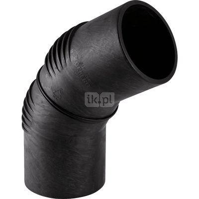 Kolano 60' GEBERIT Silent-db20, PE / polietylen, 63 mm, DN 60 x 63 mm x DN 60 (króciec)