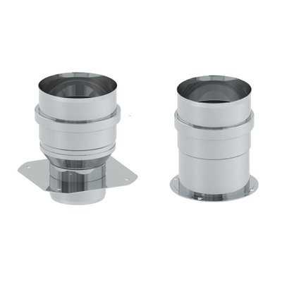 Zestaw 2 złączek: fi60-fi80mm oraz fi80mm do kotła Ferroli z króćcami pomiarowymi