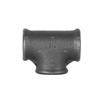 Trójnik czarny nakrętny 130, typ B1, Z GW/GW/Gw