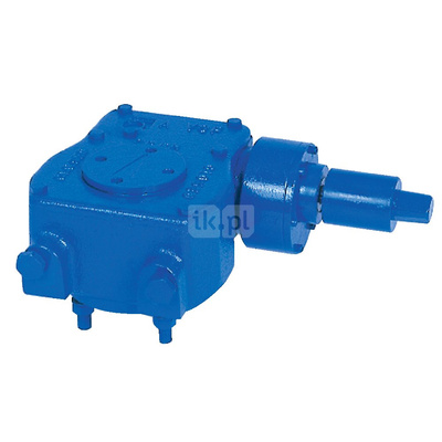 Przekładnia ślimakowa, smarowana fabrycznie - dożywotnio, napędzana kółkiem ręcznym, trzpień z wyjściem pod klucz DN 350-400