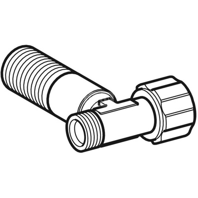 Zawór kątowy Geberit G 1/2'', do spłuczek natynkowych: Chrom błyszczący