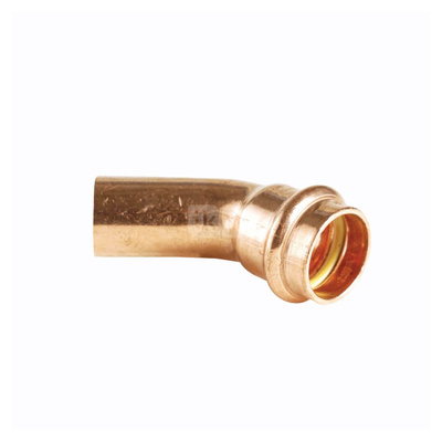 Łuk jednokielichowy 45' IBP PG 5040 do gazu, miedź, 54 mm (ML)