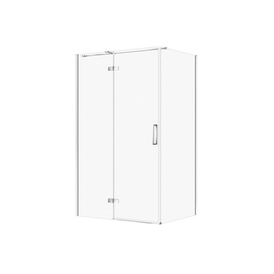 KABINA PRYSZNICOWA CITY Z ZAWIASAMI CHROM 120X90X195 LEWA TRANSP