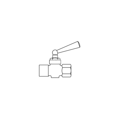 Zawór monometryczny, PN25, DN 15 - 1/2GW, z dławicą