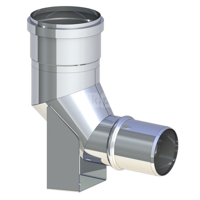 Kolano 87' TERMET fi 60/80 mm