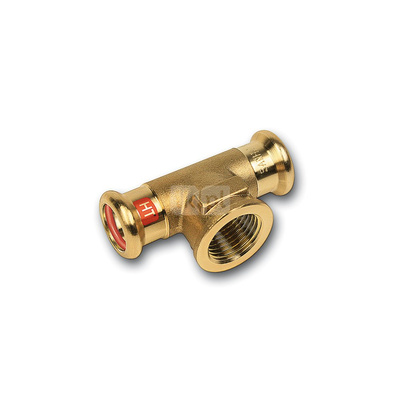 Trójnik SANHA Press Solar Cu 12 mm x 1/2'' x 12 mm (zw x GW x zw)