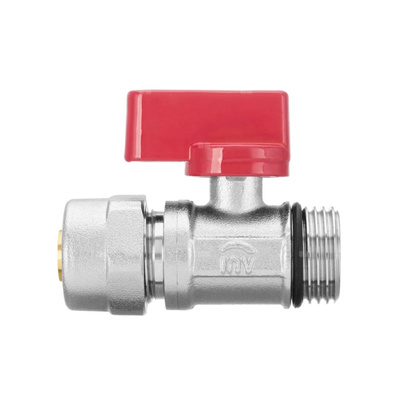 Zawór kulowy MINI Invena PROV z dławikiem ze złączką Pex, GZ