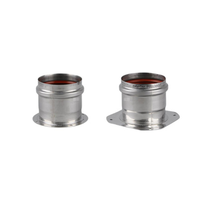 Podstawa wlotu powietrza + podstawa wylotu spalin FI80 - Pakiet 6 kpl.