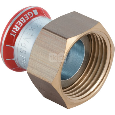 Śrubunek hydrauliczny GEBERIT Mapress C-Stahl FKM stal GW 1 1/4'' 28 mm z pierścieniem zacinającym