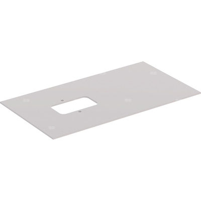 Szklana półka Geberit do dolnej szafki pod umywalkę stawianą na blat Citterio: Taupe, Szerokość umywalki=90cm